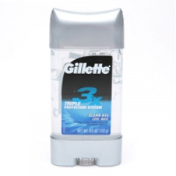 Gillette 3x Triple Protection System Antiperspirant Deodorant, Clear Gel, Cool Wave