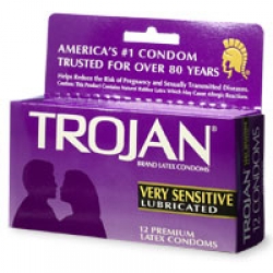 Trojan Very Sensitive Lubricated Latex Condoms