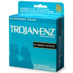 Trojan-Enz Lubricated Latex Condoms