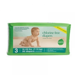 Seventh Generation Chlorine Free Diapers Stage 3 16-28 lbs. 140 per case