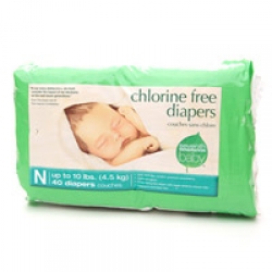 Seventh Generation Newborn Chlorine Free Diapers (Up to 10 lbs.)