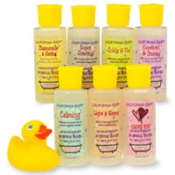 California Baby Bubble Bath Tote with Rubber Ducky