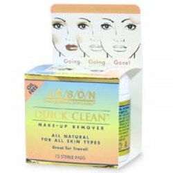 Jason Natural Cosmetics Quick Clean Makeup Remover Pads, Oil Free