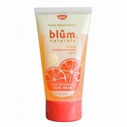 Blum Naturals Daily Exfoliating Face Wash, Organic Grapefruit