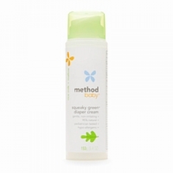 method baby Squeaky Green Diaper Cream, Rice Milk + Mallow