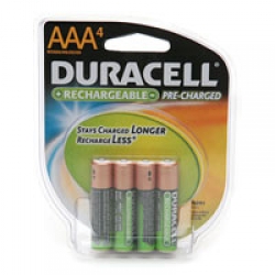 Duracell Pre-Charged Rechargeable Batteries, AAA