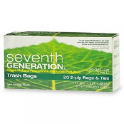 Seventh Generation Trash Bags, 30 Gallon 2-ply