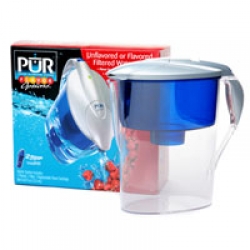 PUR Flavor Options Water Filtration Pitcher, 56 oz, with Raspberry Flavor Concentrate