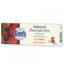 Tom's of Maine Natural Fluoride-Free Toothpaste For Children, Silly Strawberry