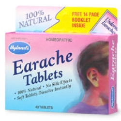 Hyland's Earache Tablets with Free Brochure Written by Physician & Pharmacist