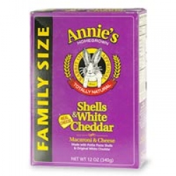Annie's Homegrown Totally Natural Shells & White Cheddar, Family Size