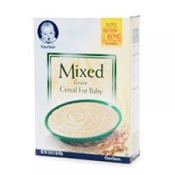 Gerber Cereal For Baby, Mixed Grain