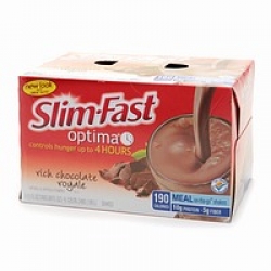 Slim Fast Optima Meal on-the-go Shake, 11 fl oz cans, Rich Chocolate Royale