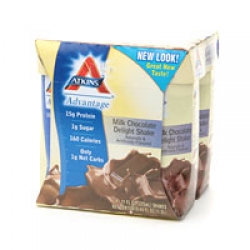 Atkins Advantage Milk Chocolate Delight Shake, 4pk