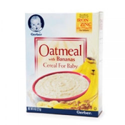 Gerber Cereal For Baby, Oatmeal with Bananas