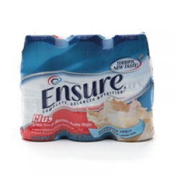 Ensure Plus Complete Balanced Nutrition Drink, 8 fl oz bottles, Vanilla