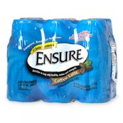 Ensure Complete Balanced Nutrition Drink, 8 fl oz bottles, Coffee Latte