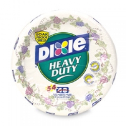 Dixie Heavy Duty Plates, 8 5/8 inch (Colors and Patterns May Vary)
