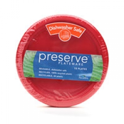 Preserve Plateware Plates, Small, Tulip Red