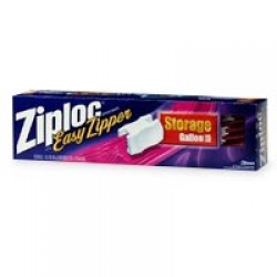 Ziploc Easy Zipper Storage Bags, Gallon Size