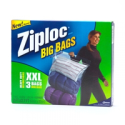 Ziploc Bigbag Heavy Duty, 2 Feet x 2.7 Feet, XXL