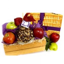 Bouquet of Fruits Apples and Chocolate Apple Gift Crate