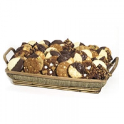 The Nutty Cookie Reindeer Basket of 12 Dozen Gourmet Cookies and Brownies