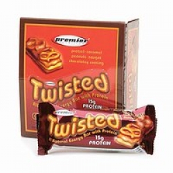 Twisted Four Layer Protein Bar, Chocolate