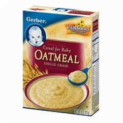 Gerber Cereal For Baby, Single Grain Oatmeal