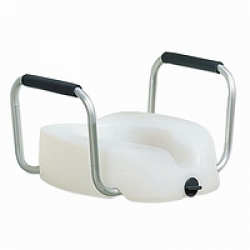 Invacare Raised Toilet Seat with Arms & Microban