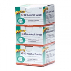 BD Individually Foil Wrapped Alcohol Swabs