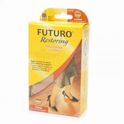FUTURO Restoring Pantyhose for Women, Firm Large Nude