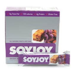 Soyjoy All Natural Fruit and Soy Bar, Raisin Almond