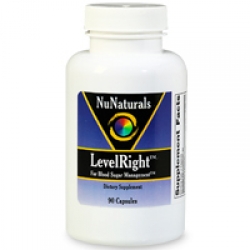 NuNaturals LevelRight, For Blood Sugar Management, Capsules