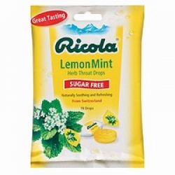 Ricola Herb Throat Drops, Sugar Free Lemon-Mint