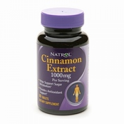 Natrol Cinnamon Extract 1000 mg per Serving Dietary Supplement Tablets