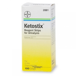 Ketostix Bayer Reagent Strips for Urinalysis, Ketone Test