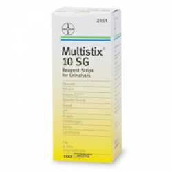 Multistix 10 S G Reagent Strips for Urinalysis, Tests for 10 separate reagents in Urine
