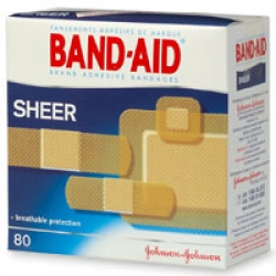 Band-Aid Sheer Adhesive Bandages, Assorted