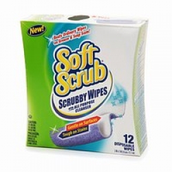 Soft Scrub Scrubby Wipes, with All Purpose Cleanser