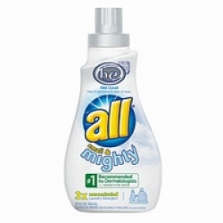 All small & MIGHTY 3x Concentrate Liquid Laundry Detergent, HE Free Clear, 32 Loads