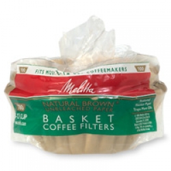 Melitta Basket Coffee Filters, Natural Brown, 8-12 Cup