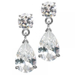 Emitations Alexia's Pear Drop CZ Earrings