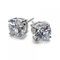 Emitations Jessica's CZ Prong Stud Earrings 1.5 TCW