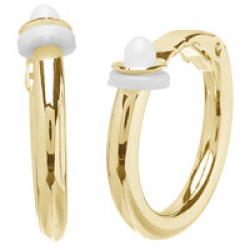 Emitations Charline's Gold Clip On Hoop Earrings - Small