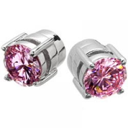 Emitations Rainas Large Pink CZ Magnetic Studs