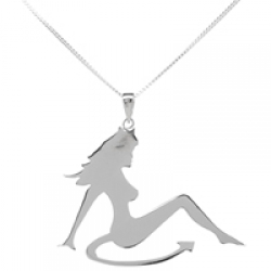 Emitations Devil Mud Flap Girl Pendant