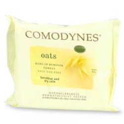 Comodynes Make Up Remover Towels for Face and Eyes, Oats (Sensitive and Dry Skin)