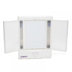Conair Illumina Collection Two-Sided Lighted Makeup Mirror with 4 Light Settings