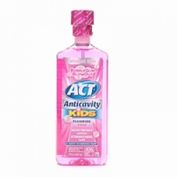 Act Alcohol Free Anticavity Fluoride Rinse for Kids, Bubble Gum